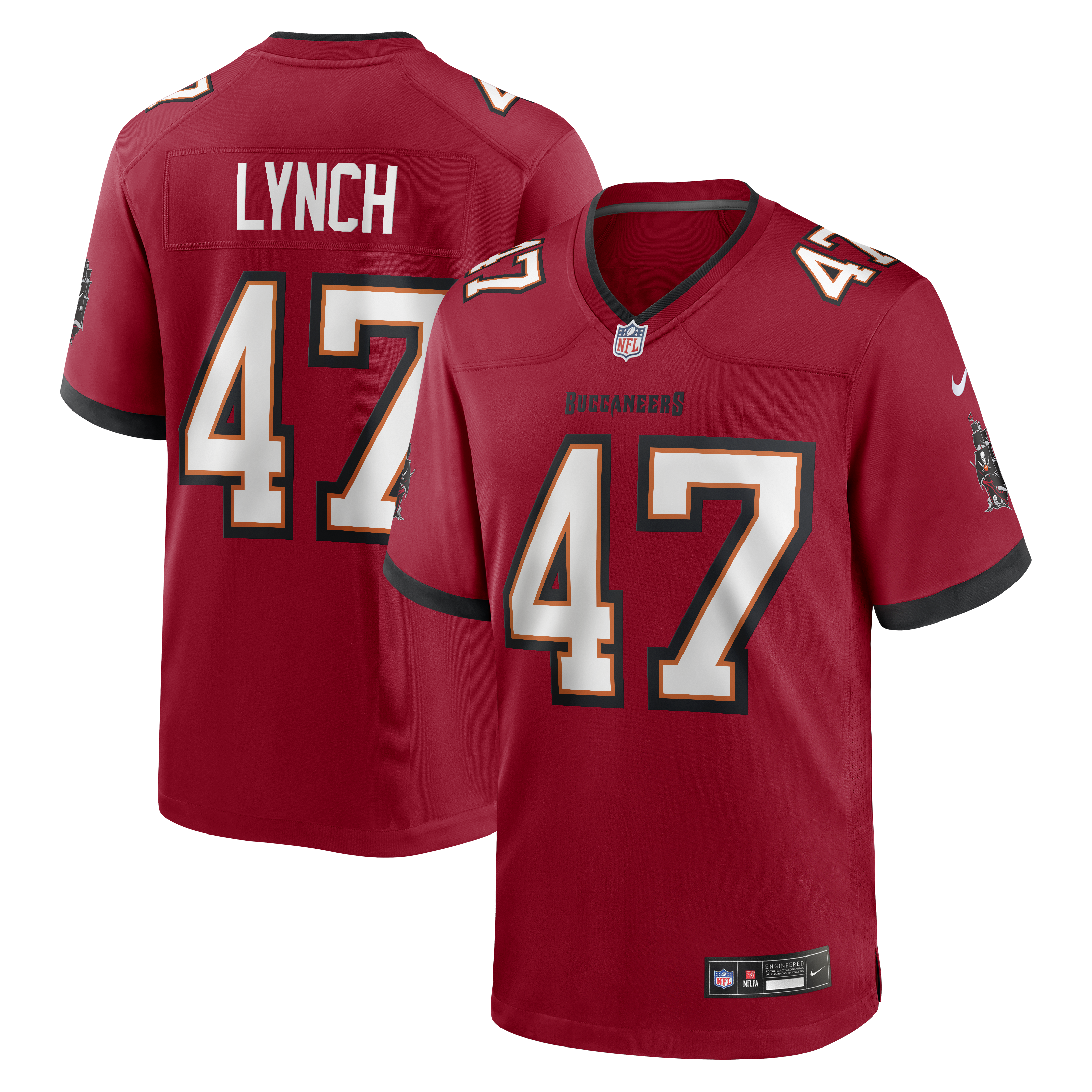 John Lynch Tampa Bay Buccaneers Game Retired Player Jersey - Red | Stitched Football Jersey TJS1204
