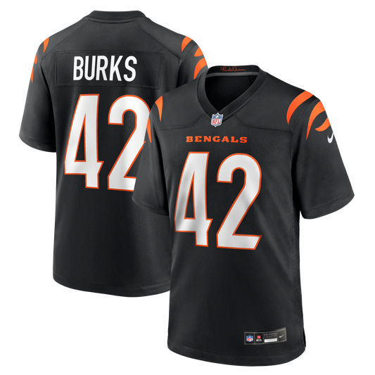 Oren Burks Cincinnati Bengals Team Game Jersey - Black | Stitched Football Jersey TJS1152