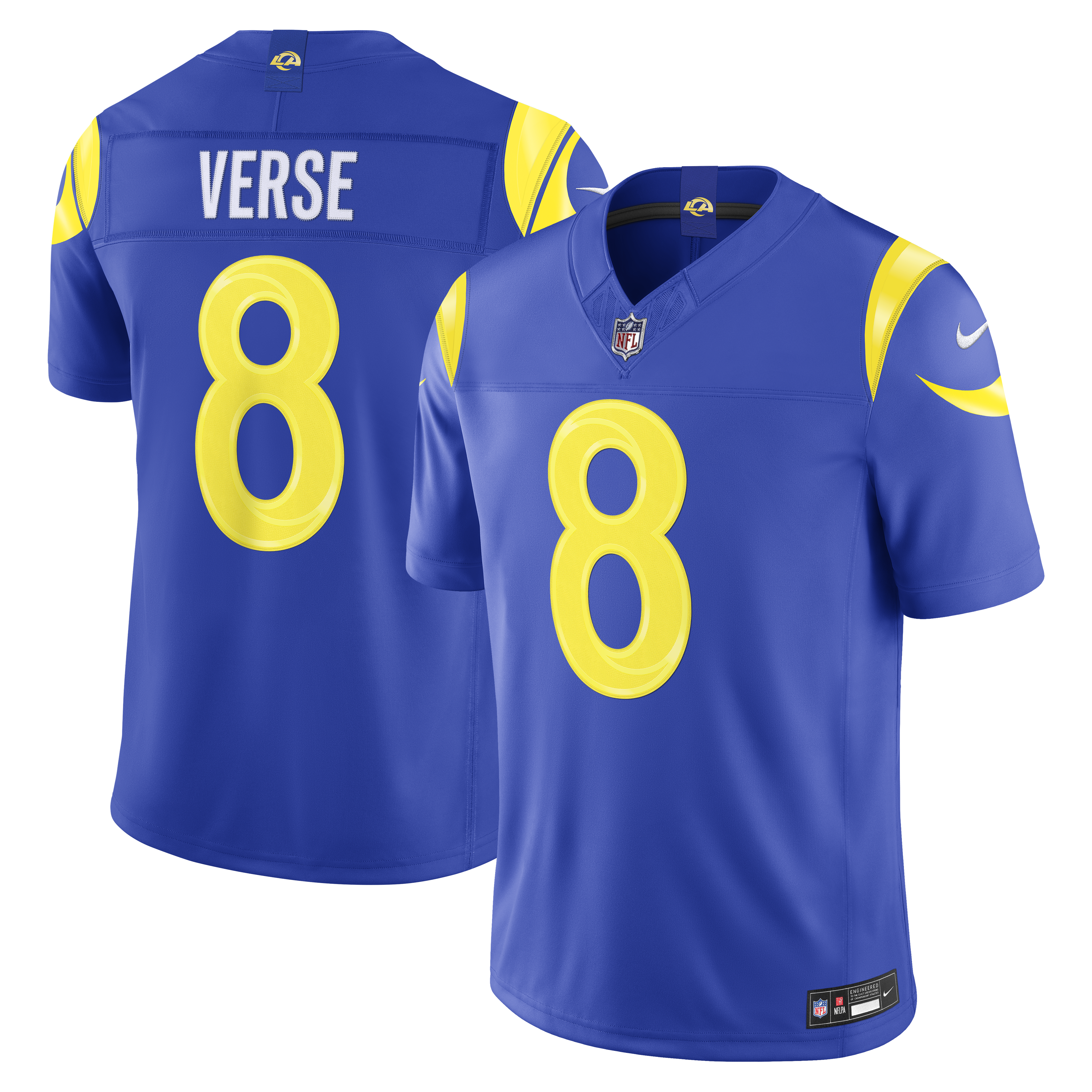 Jared Verse Los Angeles Rams Vapor F.U.S.E. Stitched Limited Jersey - Royal | Stitched Football Jersey TJS1344