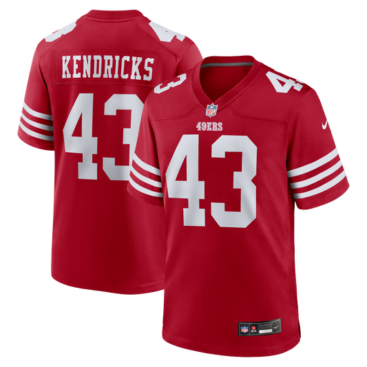 Eric Kendricks San Francisco 49ers Team Game Jersey - Scarlet | Stitched Football Jersey TJS1286