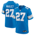 Arthur Maulet Detroit Lions Team Game Jersey - Blue | Stitched Football Jersey TJS1261