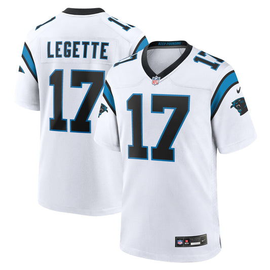 Xavier Legette Carolina Panthers Game Jersey - White | Stitched Football Jersey TJS1282