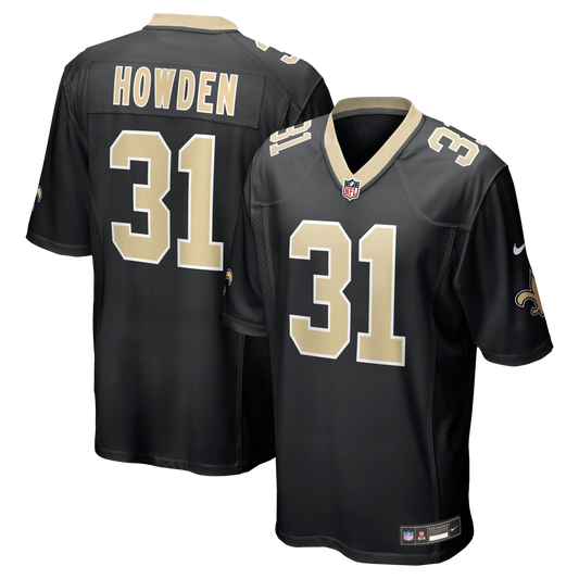 Jordan Howden New Orleans Saints Team Game Jersey - Black | Stitched Football Jersey TJS1215