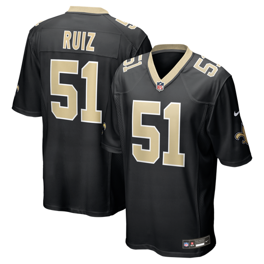 Cesar Ruiz New Orleans Saints Player Game Jersey - Black | Stitched Football Jersey TJS1253