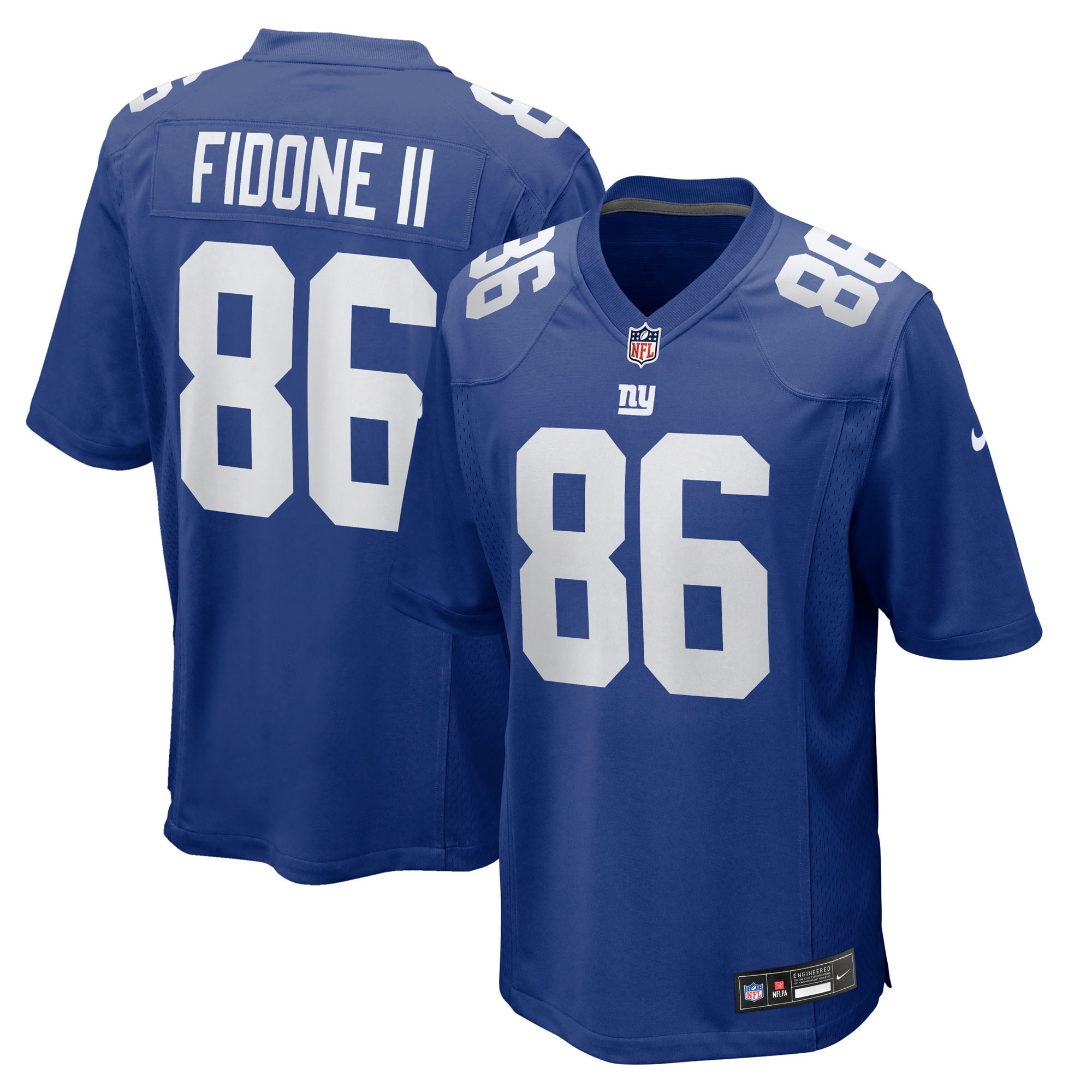 Thomas Fidone II New York Giants Team Game Jersey - Royal | Stitched Football Jersey TJS1379