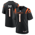 Number 1 Dad Cincinnati Bengals Game Jersey - Black | Stitched Football Jersey TJS1146