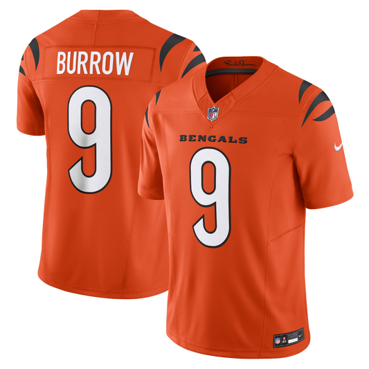 Joe Burrow Cincinnati Bengals Vapor F.U.S.E. Limited Jersey - Orange | Stitched Football Jersey TJS1363