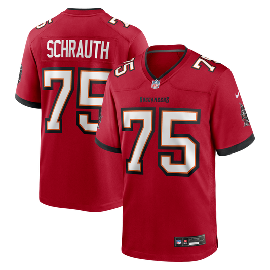 Billy Schrauth Tampa Bay Buccaneers Team Game Jersey - Red | Stitched Football Jersey TJS1200