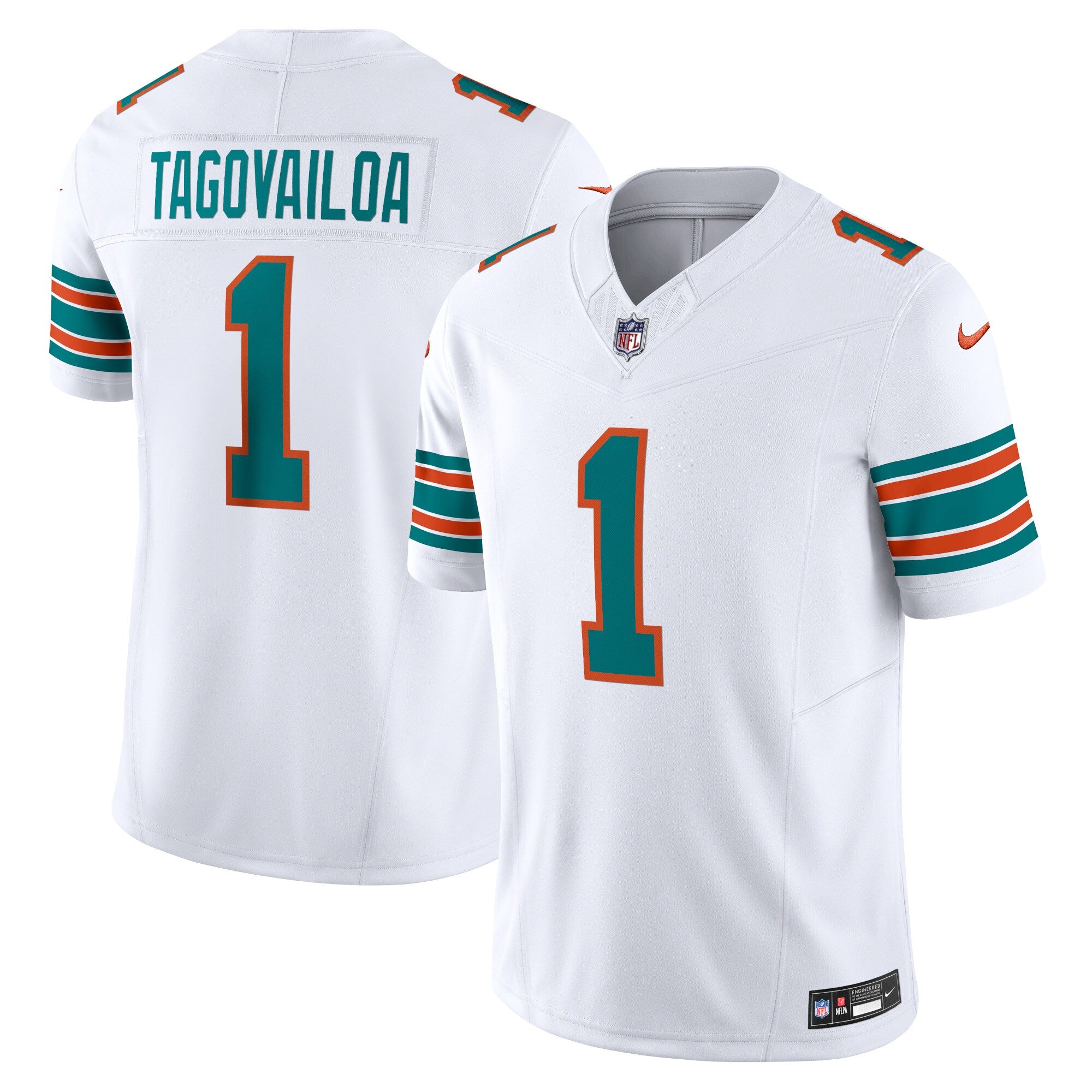 Tua Tagovailoa Miami Dolphins Vapor F.U.S.E. Limited Jersey - White | Stitched Football Jersey TJS1198