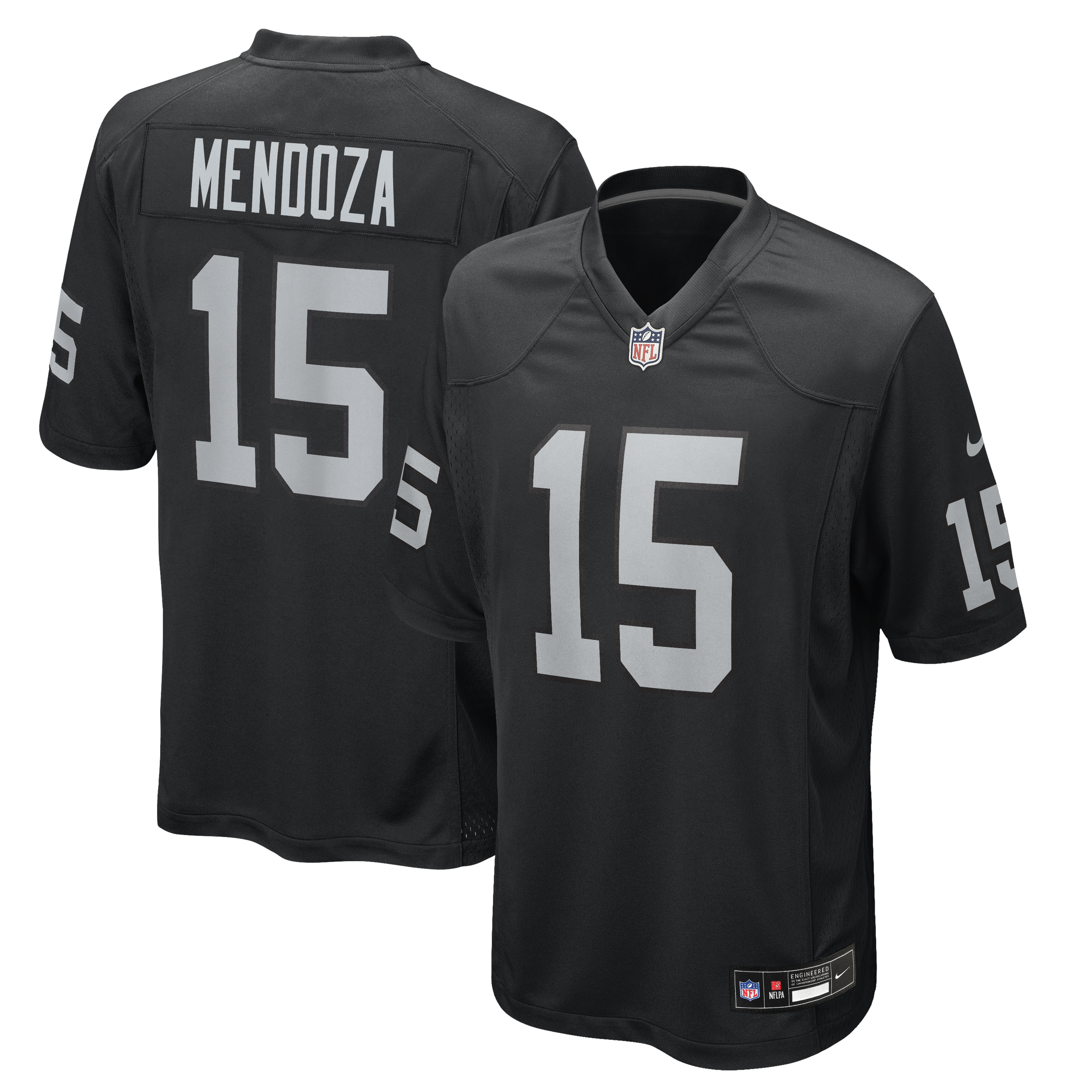 Fernando Mendoza Las Vegas Raiders 2026 NFL Draft First Round Pick No. 1 Team Game Jersey - Black | Stitched Football Jersey TJS1128