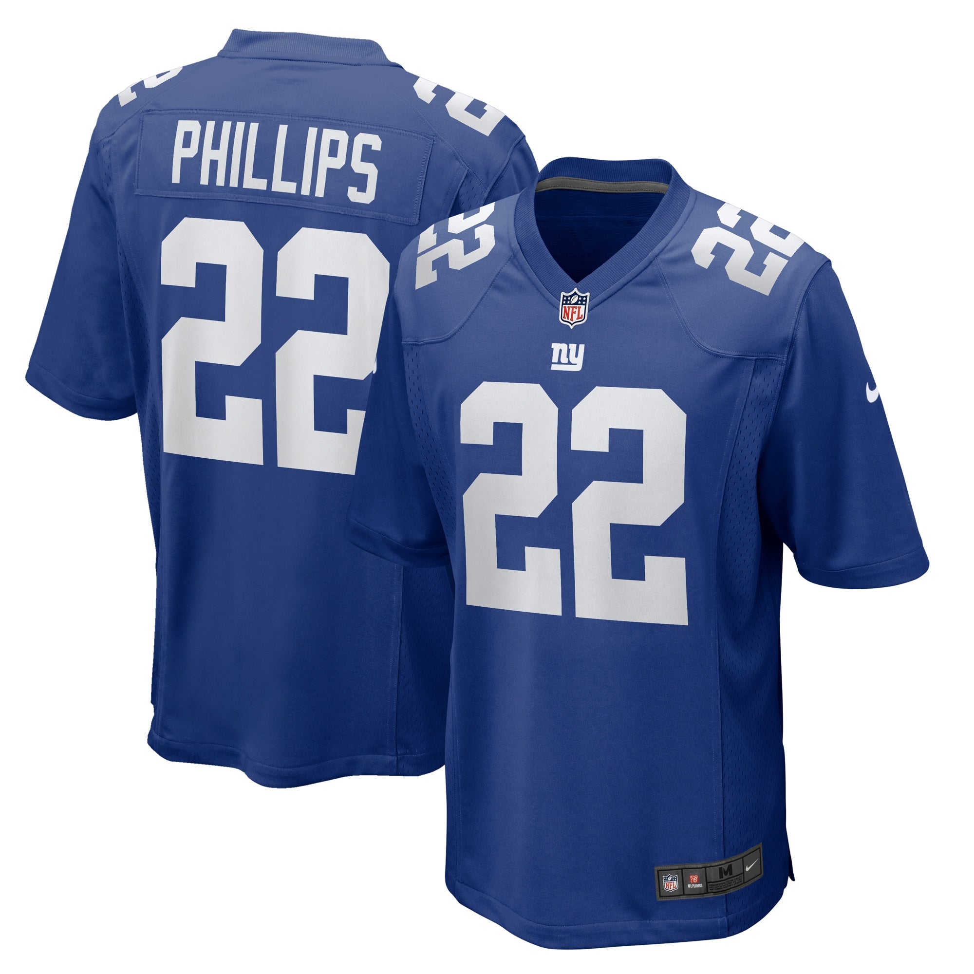Dru Phillips New York Giants Team Game Jersey - Royal | Stitched Football Jersey TJS1178