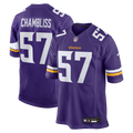 Chaz Chambliss Minnesota Vikings Team Game Jersey - Purple | Stitched Football Jersey TJS1369
