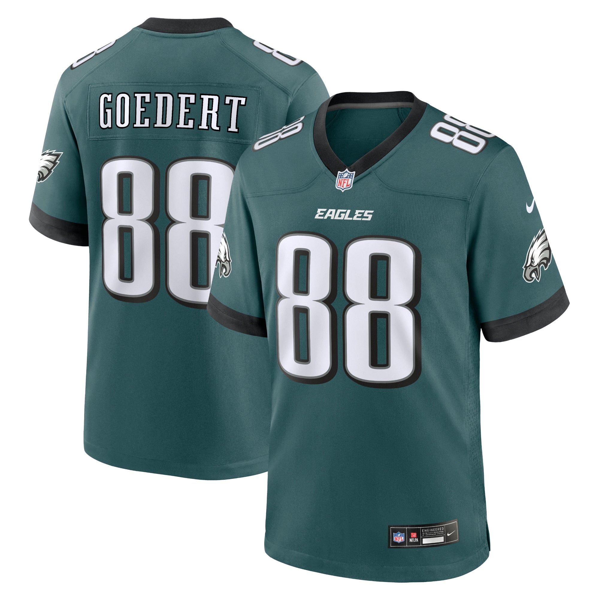 Dallas Goedert Philadelphia Eagles Team Game Jersey - Midnight Green | Stitched Football Jersey TJS1169