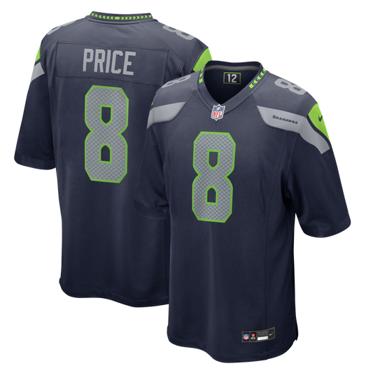 Jadarian Price Seattle Seahawks 2026 NFL Draft First Round Pick No. 32 Team Game Jersey - College Navy | Stitched Football Jersey TJS1396