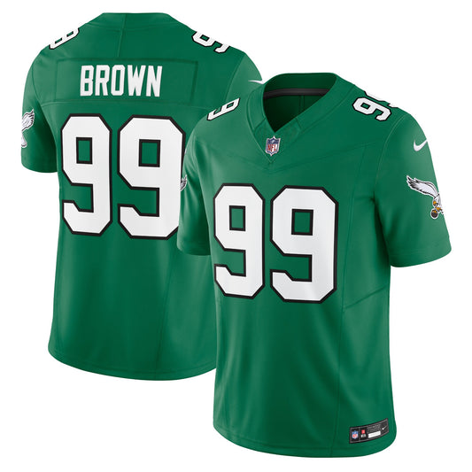 Jerome Brown Philadelphia Eagles Alternate Vapor F.U.S.E. Limited Jersey - Kelly Green | Stitched Football Jersey TJS1395