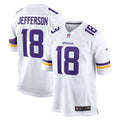 Justin Jefferson Minnesota Vikings Game Player Jersey - White | Stitched Football Jersey TJS1323