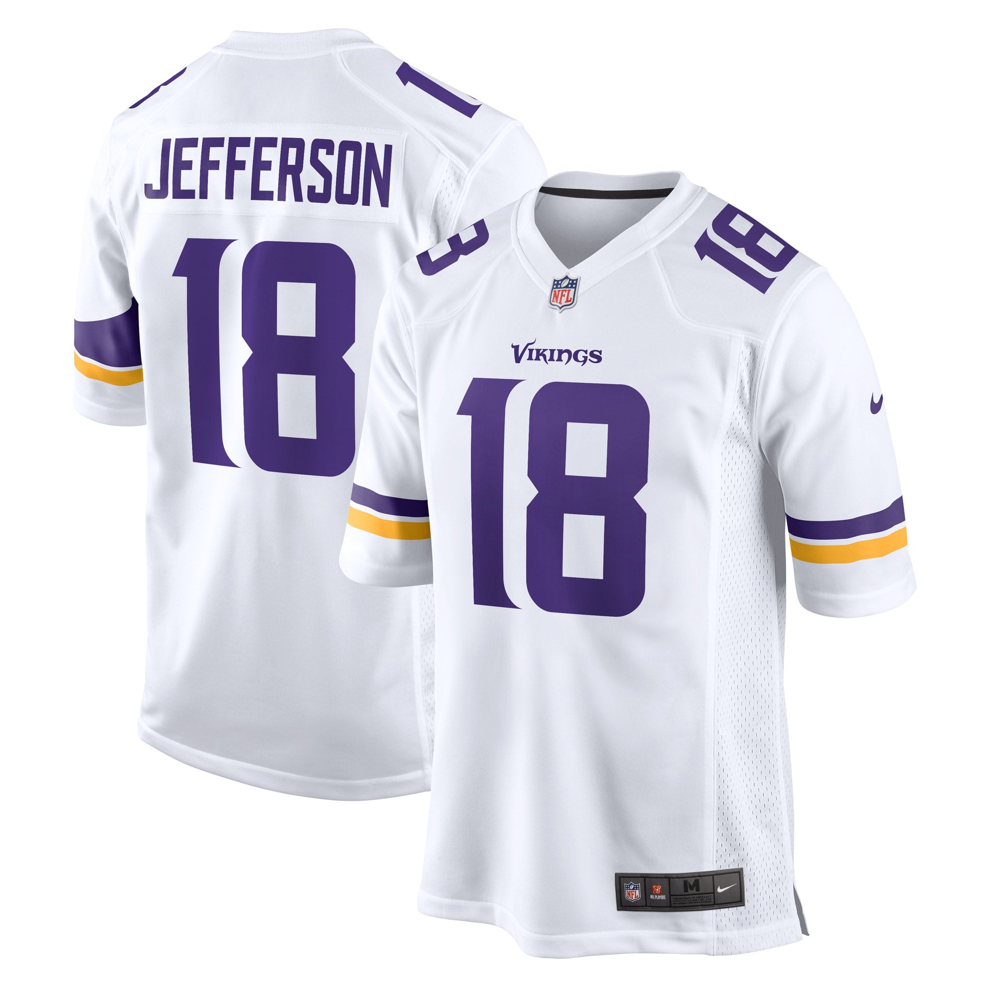 Justin Jefferson Minnesota Vikings Game Player Jersey - White | Stitched Football Jersey TJS1323