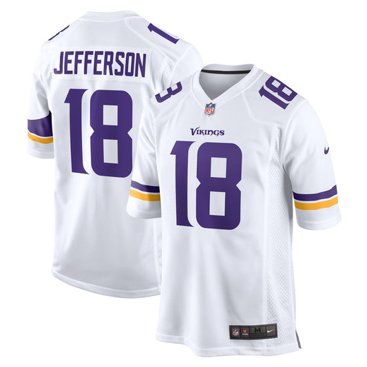 Justin Jefferson Minnesota Vikings Game Player Jersey - White | Stitched Football Jersey TJS1323