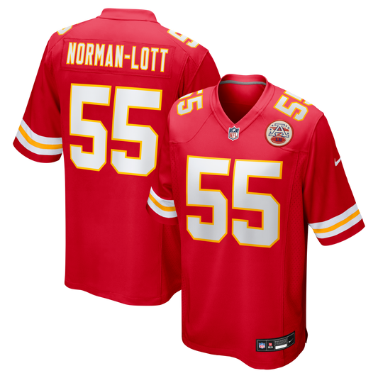 Omarr Norman-Lott Kansas City Chiefs Team Game Jersey - Red | Stitched Football Jersey TJS1316