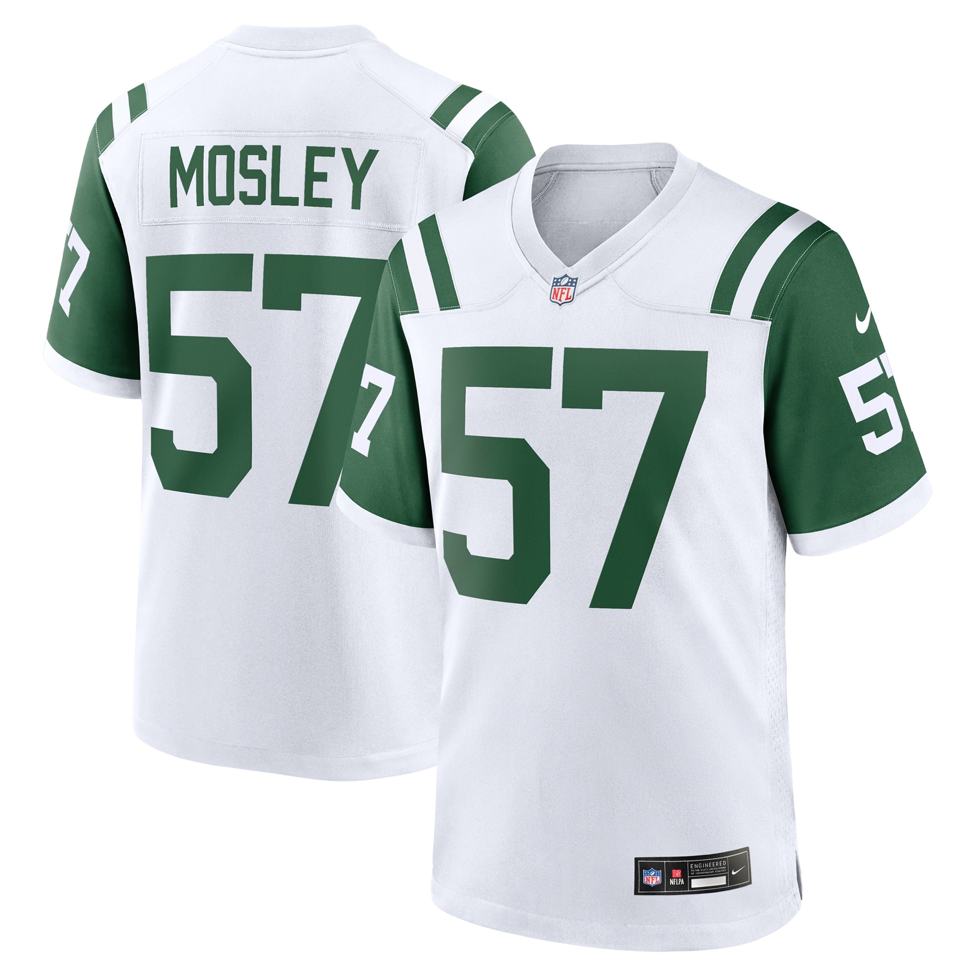 C.J. Mosley New York Jets Classic Alternate Game Jersey - White | Stitched Football Jersey TJS1174