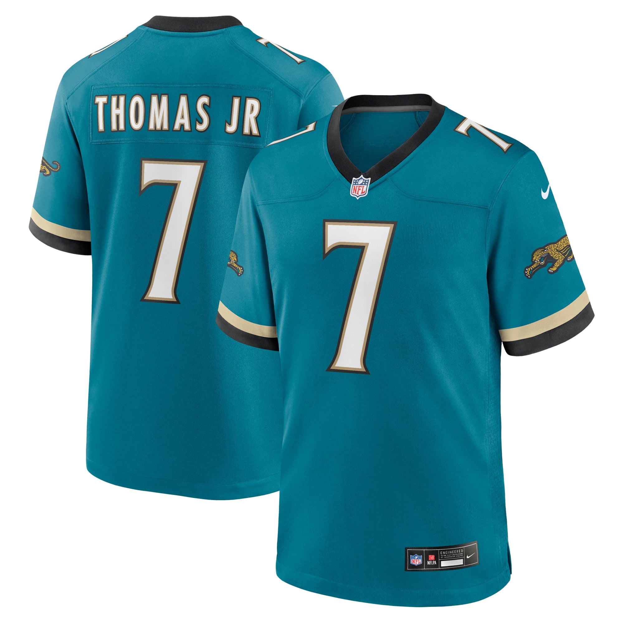 Brian Thomas Jr. Jacksonville Jaguars Alternate Game Jersey - Teal | Stitched Football Jersey TJS1302