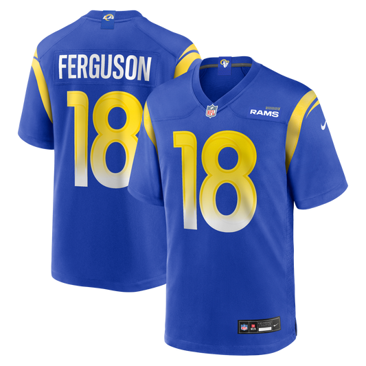 Terrance Ferguson Los Angeles Rams Team Game Jersey - Royal | Stitched Football Jersey TJS1251