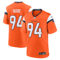 DeMarcus Ware Denver Broncos Team Retired Game Jersey - Orange | Stitched Football Jersey TJS1168