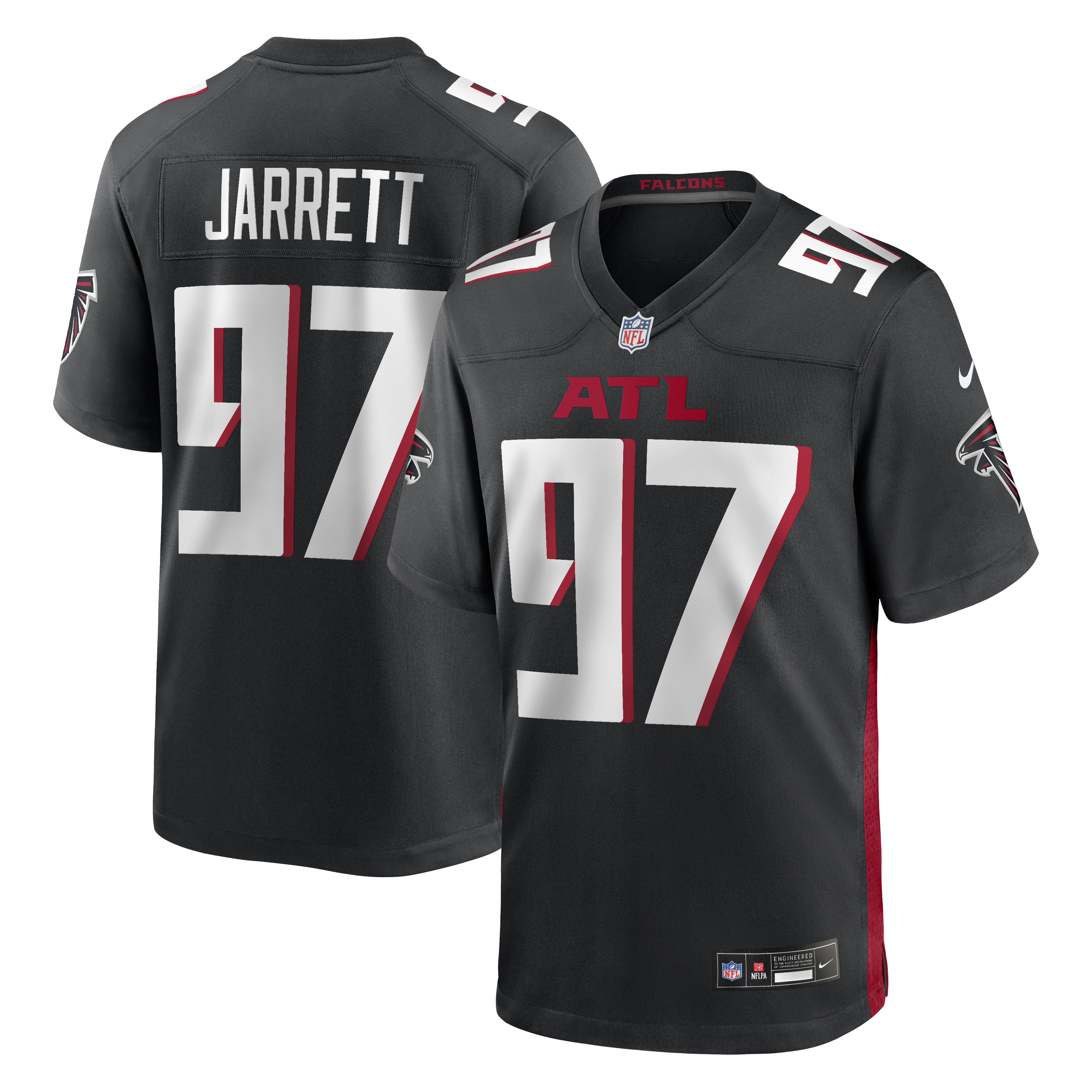 Grady Jarrett Atlanta Falcons Game Player Jersey - Black | Stitched Football Jersey TJS1140