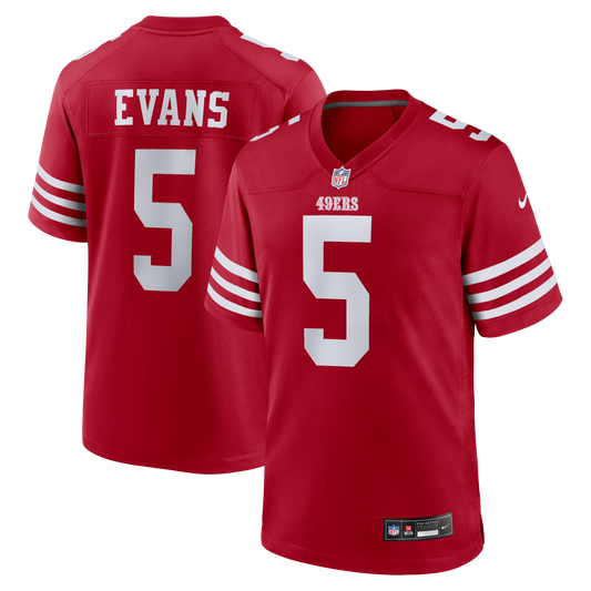 Mike Evans San Francisco 49ers Game Jersey - Scarlet | Stitched Football Jersey TJS1266