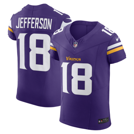 Justin Jefferson Minnesota Vikings Vapor F.U.S.E. Elite Jersey - Purple | Stitched Football Jersey TJS1304