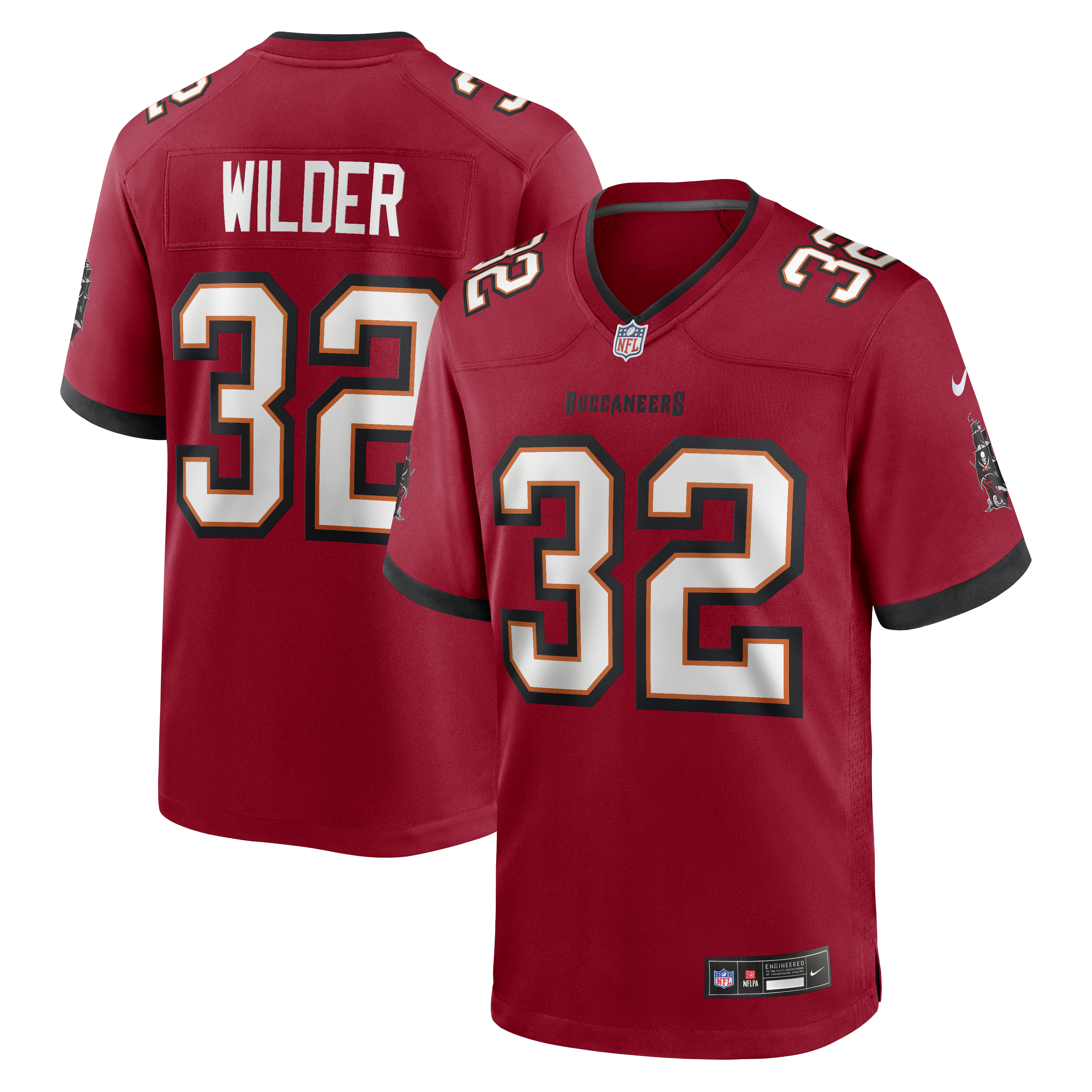 James Wilder Tampa Bay Buccaneers Game Retired Player Jersey - Red | Stitched Football Jersey TJS1101