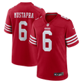 Malik Mustapha San Francisco 49ers Game Jersey - Scarlet | Stitched Football Jersey TJS1354