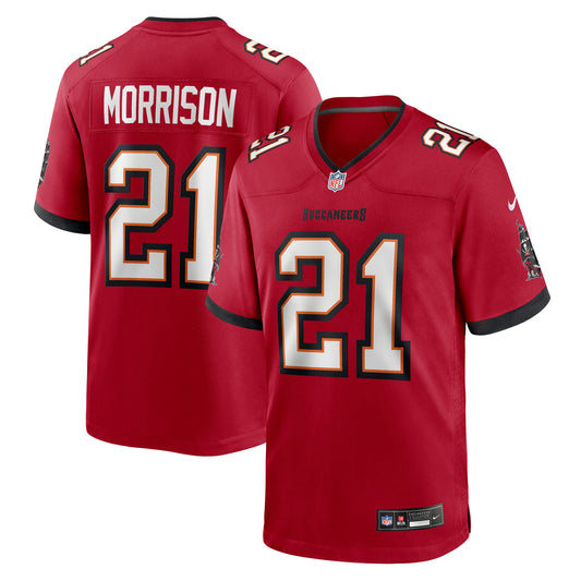 Benjamin Morrison Tampa Bay Buccaneers Team Game Jersey - Red | Stitched Football Jersey TJS1348