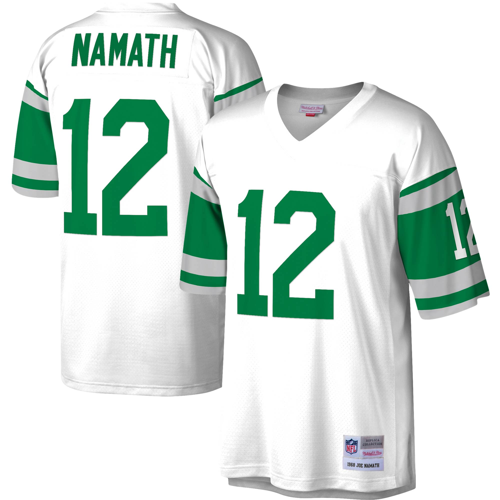 Joe Namath New York Jets M & N Legacy Replica Jersey - White | Stitched Football Jersey TJS1375
