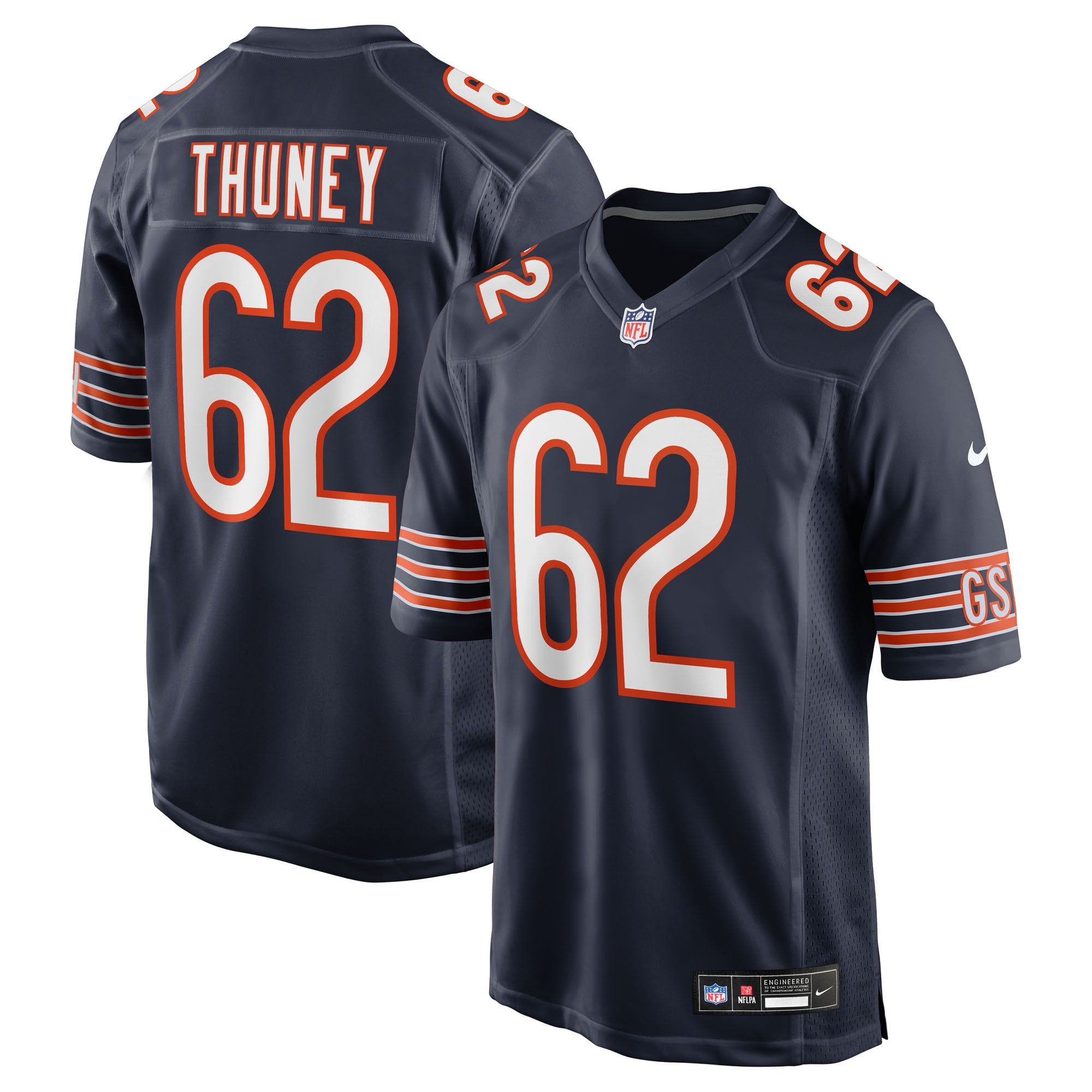 Joe Thuney Chicago Bears Team Game Jersey - Navy | Stitched Football Jersey TJS1334
