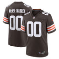 Emmanuel McNeil-Warren Cleveland Browns Game Jersey - Brown | Stitched Football Jersey TJS1214