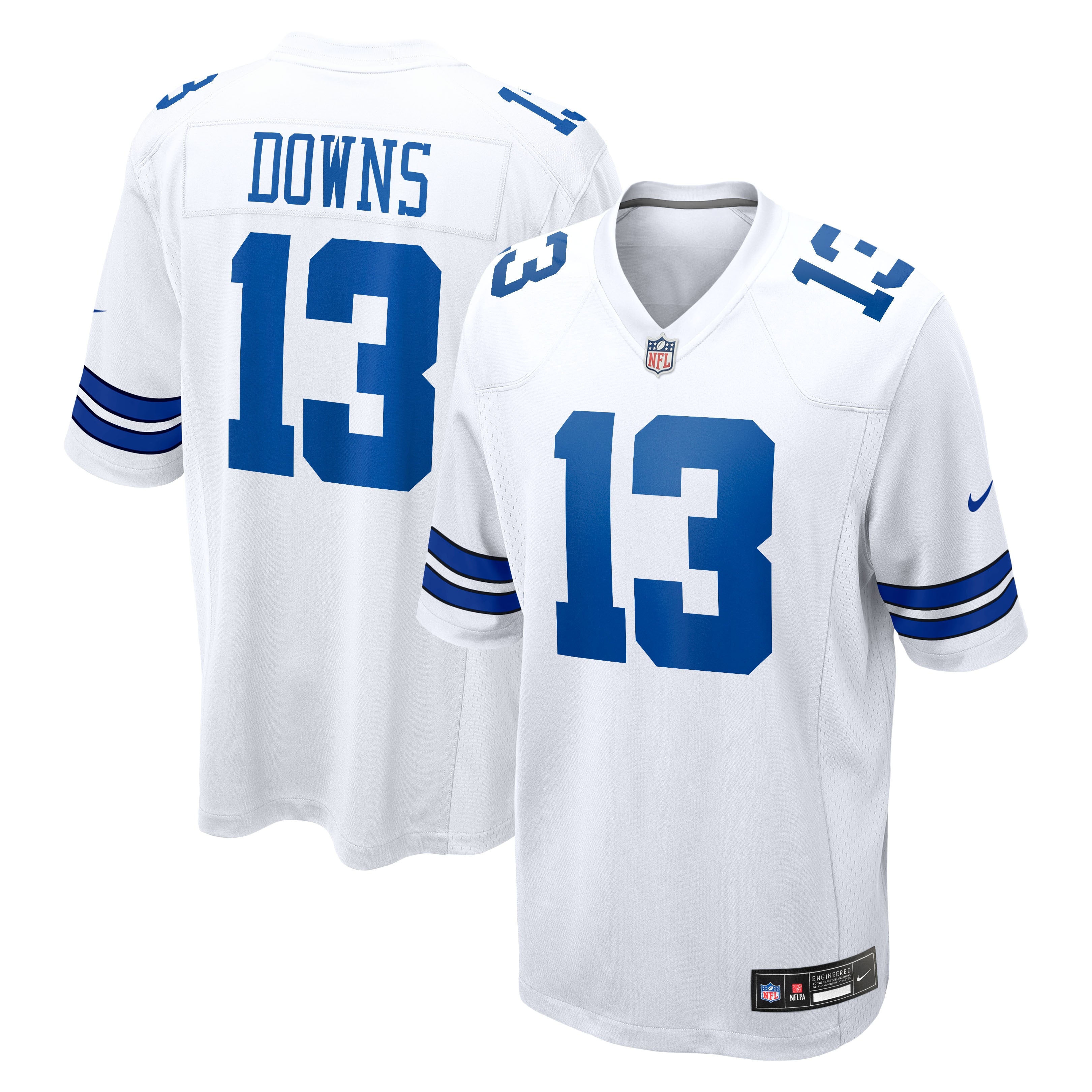 Caleb Downs Dallas Cowboys Game Jersey - White | Stitched Football Jersey TJS1270