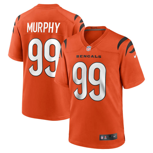 Myles Murphy Cincinnati Bengals Alternate Game Jersey - Orange | Stitched Football Jersey TJS1119