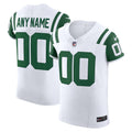 New York Jets Vapor F.U.S.E. Elite Custom Jersey - White | Stitched Football Jersey TJS1398