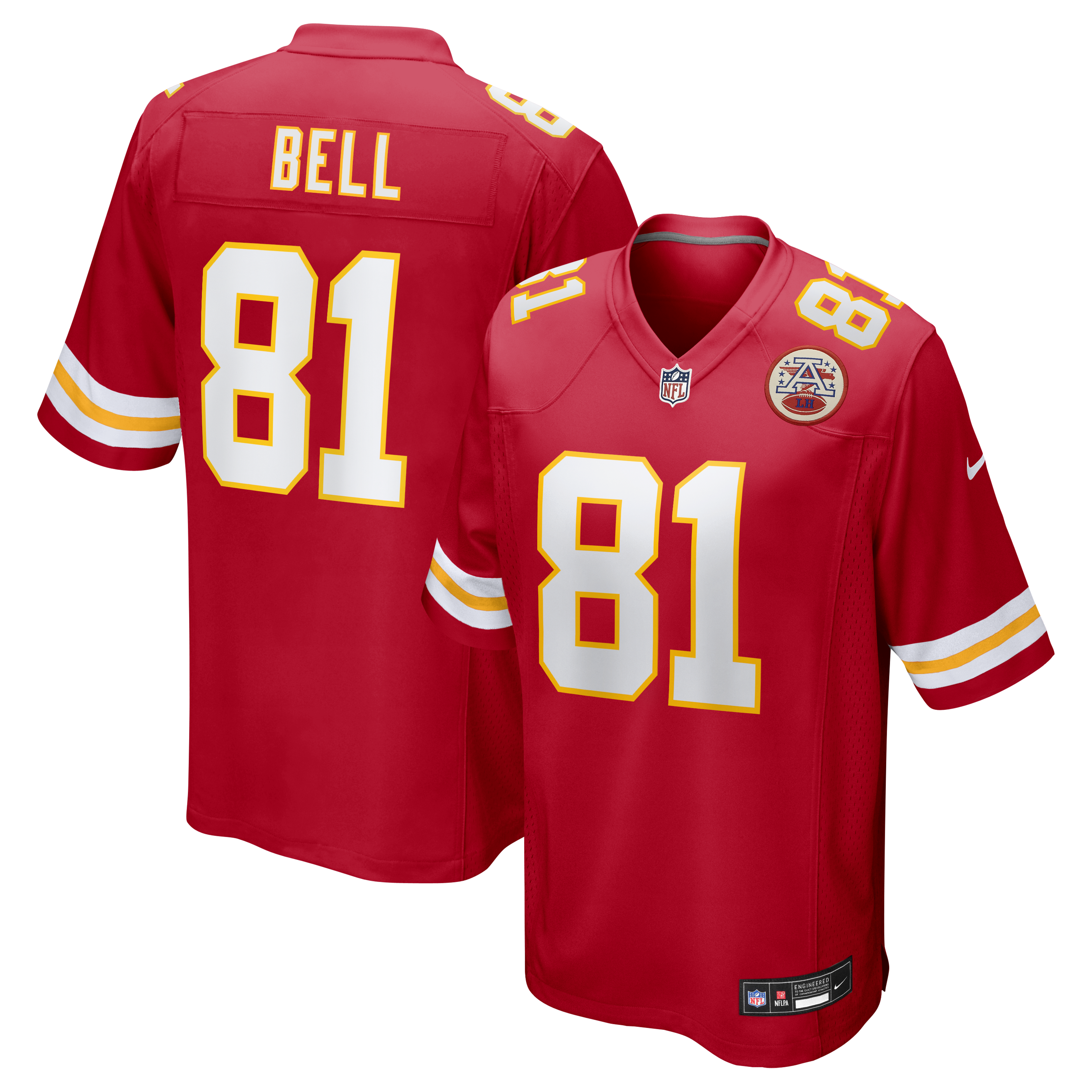 Blake Bell Kansas City Chiefs Game Player Jersey - Red | Stitched Football Jersey TJS1211