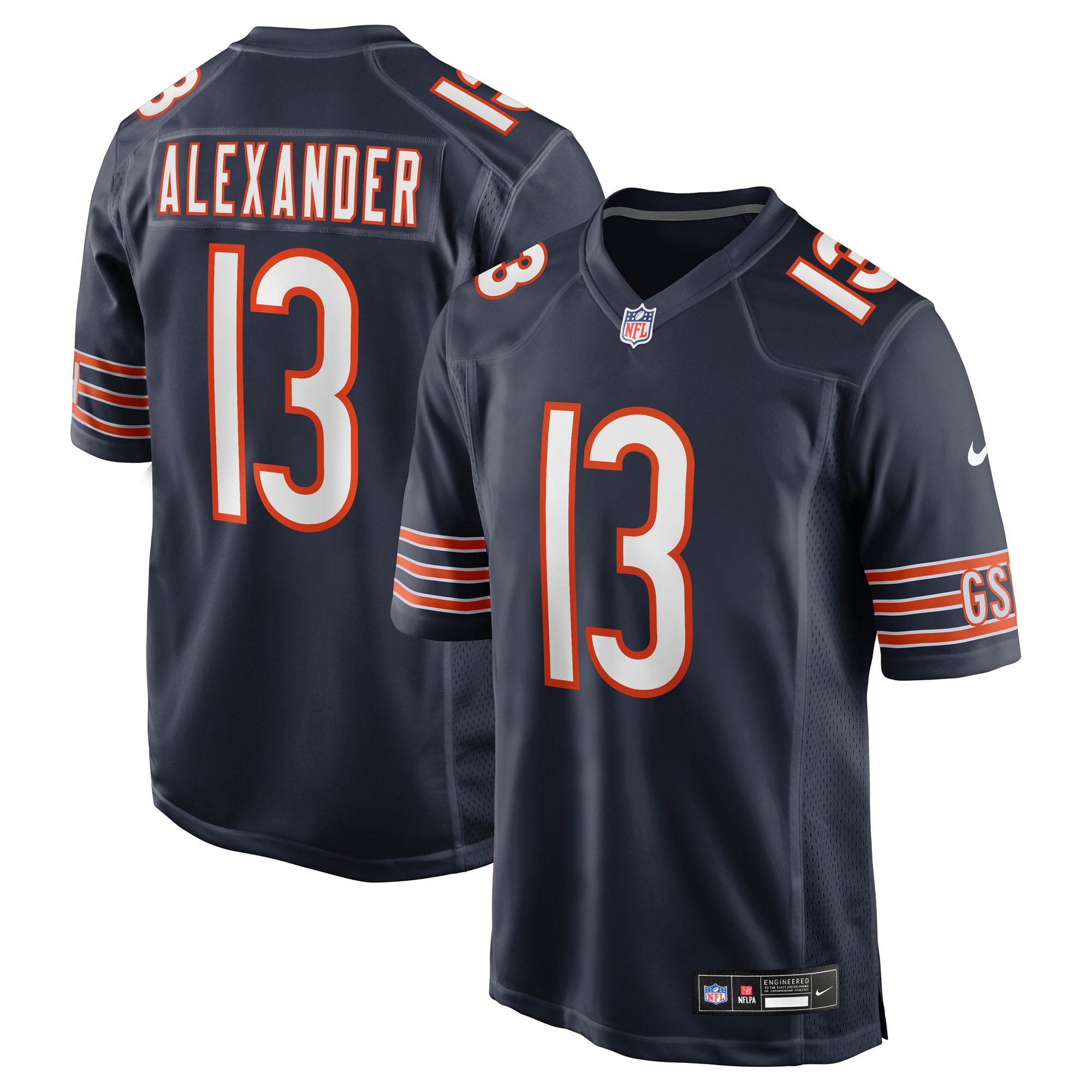 Maurice Alexander Chicago Bears Team Game Jersey - Navy | Stitched Football Jersey TJS1308