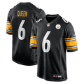 Patrick Queen Pittsburgh Steelers Game Jersey - Black | Stitched Football Jersey TJS1197