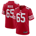 Drew Moss San Francisco 49ers Team Game Jersey - Scarlet | Stitched Football Jersey TJS1394