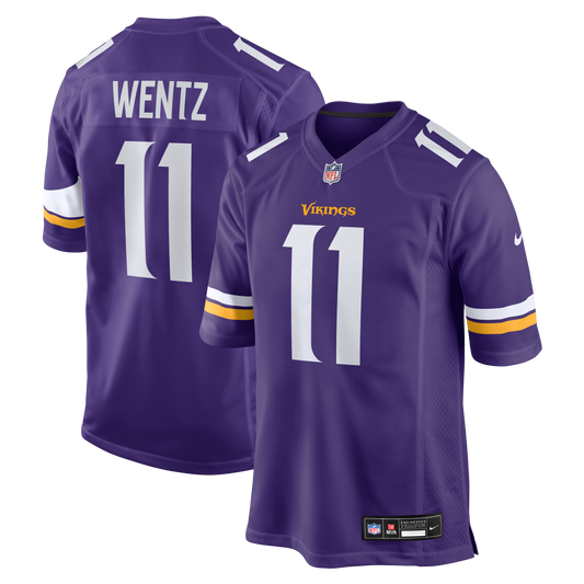 Carson Wentz Minnesota Vikings Team Game Jersey - Purple | Stitched Football Jersey TJS1158