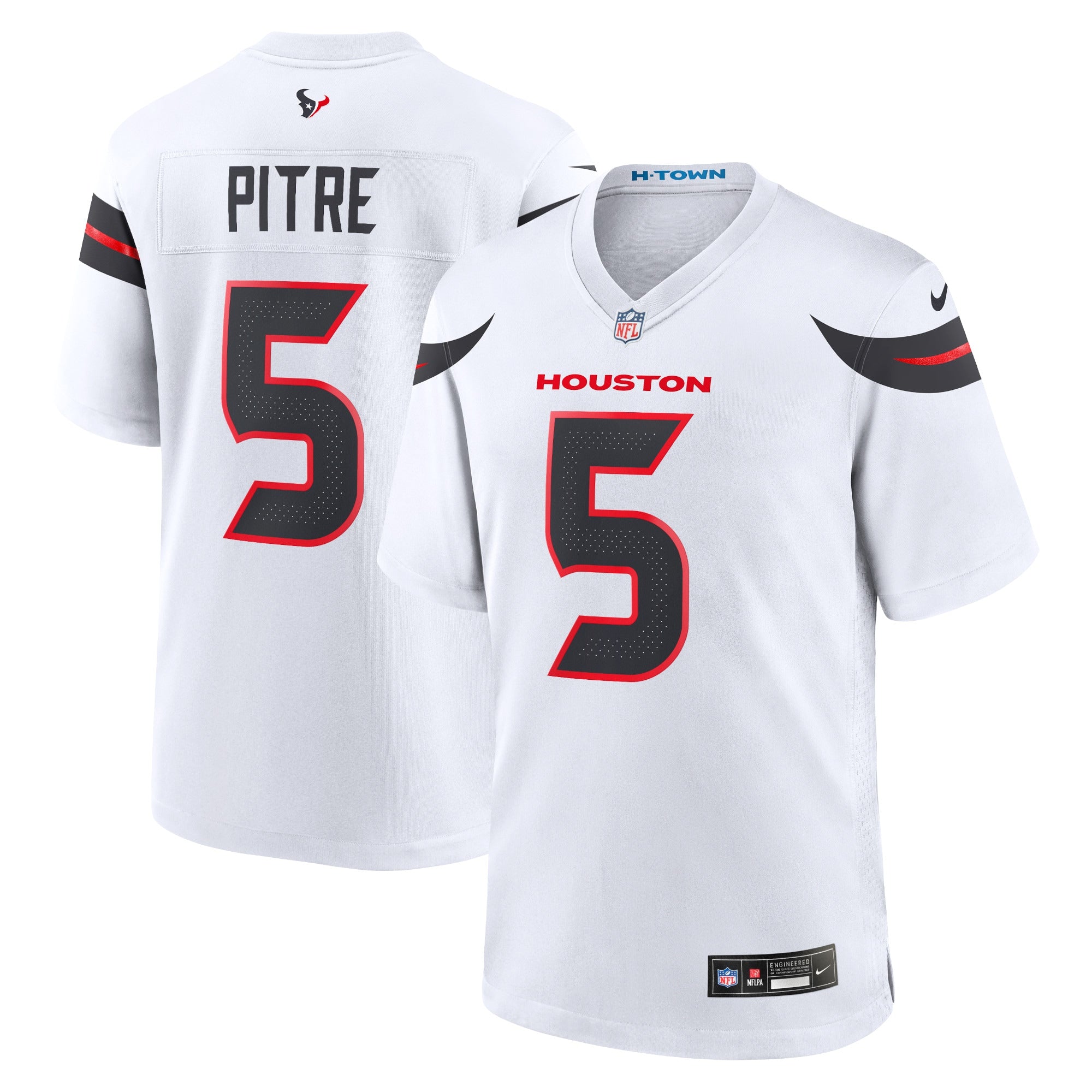 Jalen Pitre Houston Texans Game Jersey - White | Stitched Football Jersey TJS1136