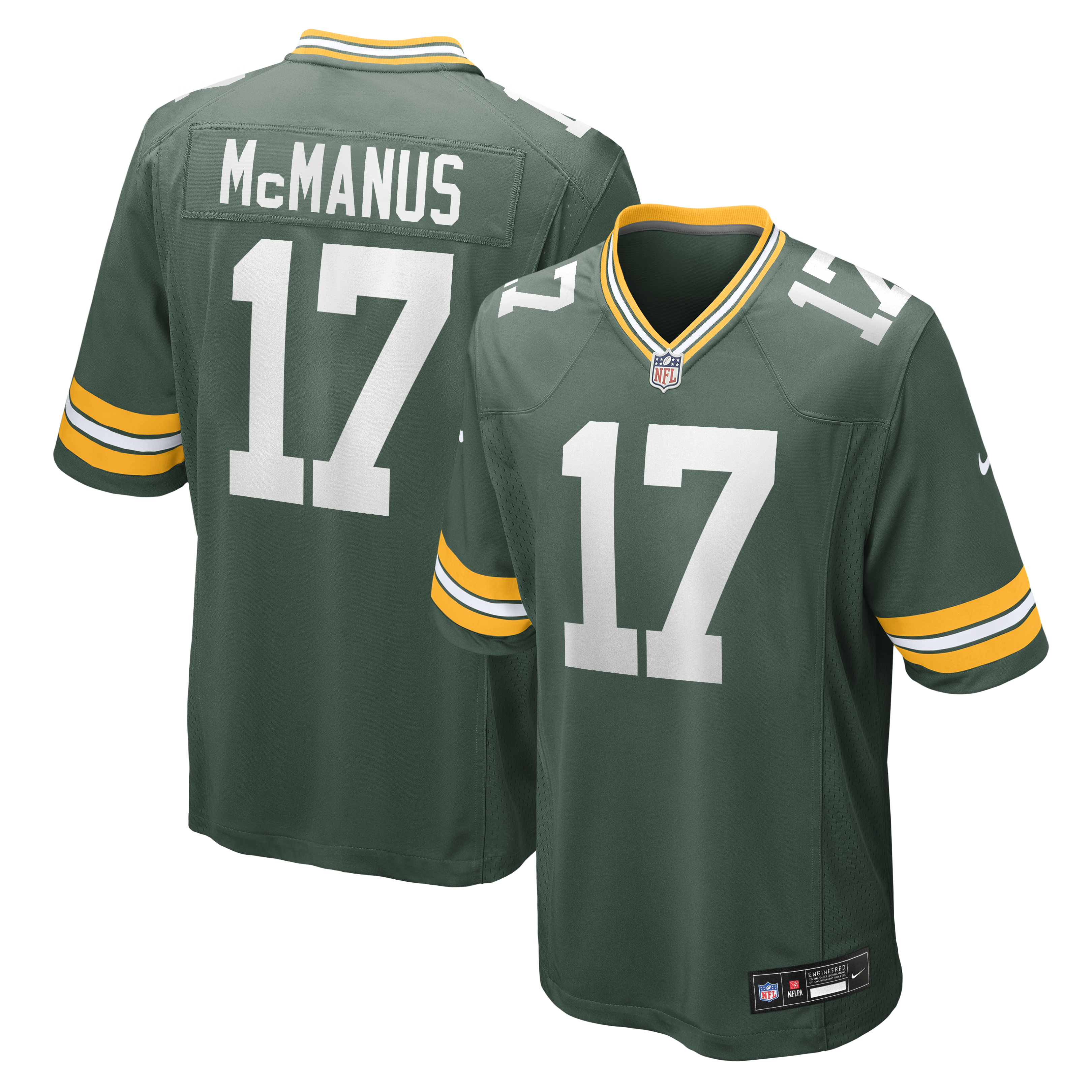 Brandon McManus Green Bay Packers Team Game Jersey - Green | Stitched Football Jersey TJS1305