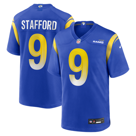 Matthew Stafford Los Angeles Rams Player Game Jersey - Royal | Stitched Football Jersey TJS1273