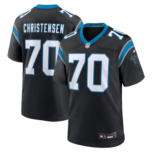 Brady Christensen Carolina Panthers Team Game Jersey - Black | Stitched Football Jersey TJS1315
