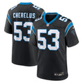 Claudin Cherelus Carolina Panthers Team Game Jersey - Black | Stitched Football Jersey TJS1216