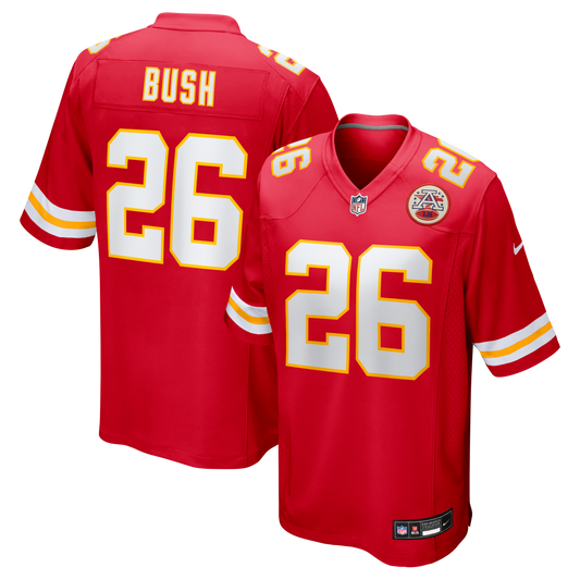 Deon Bush Kansas City Chiefs Game Player Jersey - Red | Stitched Football Jersey TJS1292